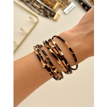 Youes Jewelry Leopar Desenli Bileklik Kadın Bilezik