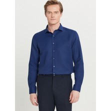 Altınyıldız Classics Tailored Fit Italyan Yaka Lacivert Erkek Gömlek ACE020261600_LAC