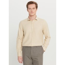 Altınyıldız Classics Tailored Fit Italyan Yaka Bej Erkek Gömlek ACE020261600_BEJ