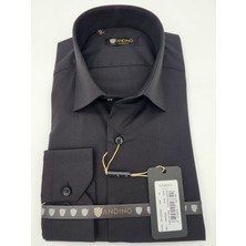 Andino Slimfit Siyah Erkek Gömlek Pamuk Polyester Dar Kesim Yapısıyla AS09K506A-4006