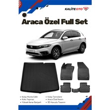 Ko Kaliteoto Fiat Egea Hatchback 2022 Model Yumuşak Paspas+Tamir Kitli Bagaj Havuzu Seti