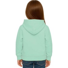 Sedirli Unisex Baskılı Çocuk Swaetshirt Kapüşonlu 3 Iplik Şardonlu Labubu