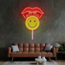 Honey Concept Lip Lollipop Neon LED