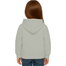 Sedirli Unisex Baskılı Çocuk Swaetshirt Kapüşonlu 3 Iplik Şardonlu Labubu