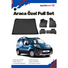Ko Kaliteoto Peugeot Bipper 2015 Model Yumuşak Paspas+Bagaj Havuzu Seti