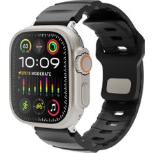Mobicas Apple Watch 6 (40MM) Uyumlu Silikon KORDON-143 Siyah