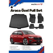 Ko Kaliteoto Skoda Scala 2020-2021-2022-2023-2024-2025 Model Yumuşak Paspas+Bagaj Havuzu Seti