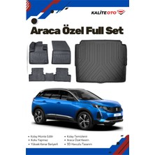 Ko Kaliteoto Peugeot 3008 2016 Model Yumuşak Paspas+Alt Bagaj Havuzu Seti