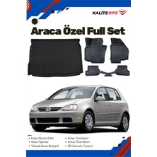 Ko Kaliteoto Volkswagen Golf 5 2008 Model Yumuşak Paspas+Bagaj Havuzu Seti