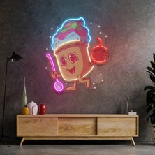 Honey Concept Happy Ice Cream Neon LED