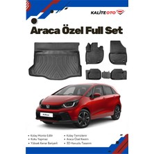 Ko Kaliteoto Honda Jazz Crosstar 2021 Model Yumuşak Paspas+Bagaj Havuzu Seti