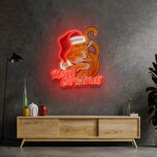 Honey Concept Merry Christmas Cat Neon LED