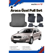 Ko Kaliteoto Skoda Octavia 2006 Model Yumuşak Paspas+Bagaj Havuzu Seti