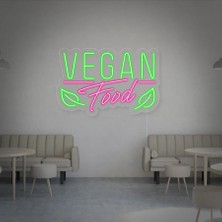 Honey Concept Vegan Yemek Restoran Neon LED Yazı