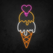 Honey Concept Kalpli Eriyen Dondurma Neon LED