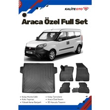 Ko Kaliteoto Fiat Doblo Maxi 2017 Model Yumuşak Paspas+Bagaj Havuzu Seti