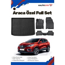 Ko Kaliteoto Renault Kadjar 2016 Model Yumuşak Paspas+Bagaj Havuzu Seti