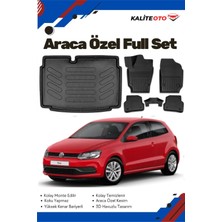 Ko Kaliteoto Volkswagen Polo 6r 2013 Model Yumuşak Paspas+Alt Bagaj Havuzu Seti