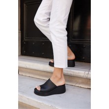 Angelina Jones Pacho Kadın Beyaz Gercek Deri Terlik