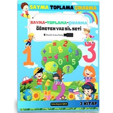 Enine Boyuna Eğitim Okul Öncesi Sayma Toplama ve Çıkarma Yaz-Sil Kitabı