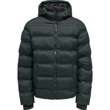 Only & Sons Onsunion  Seamles Life Hood Siyah Erkek Mont 22034836