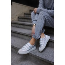 Angelina Jones Celso Kadin Gumus Cırtlı Sneakers