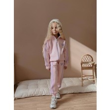 Jolly Kids Kız Çocuk W Şeritli Fermuarlı Sweatshirtli Kışlık Takım