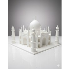 Hivhestin Mimari Harikası: 3D Baskı Taj Mahal Maketi - Dekoratif Heykel - 20 cm