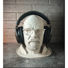 Hivhestin "heisenberg" Kulaklık Standı - 3D Baskı | 22 cm | Pla Malzeme | Beyaz & Ten Rengi Seçenekli