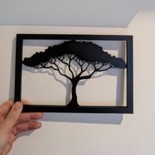 Hivhestin 3D Yazıcı Baskı Ağaç Siluet Duvar Dekoru – Pla Malzeme – 21X14 cm