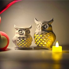 Hivhestin Baykuş Tealight Dekoratif Obje