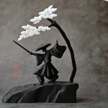 Hivhestin Samuray Ruhu - Zen Ağacı 3D Baskı | Pla Malzeme | Japon Kültürü Masaüstü Heykeli