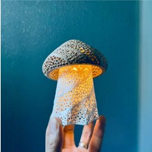 Hivhestin Mantar Tasarımlı 3D Dekoratif Tealight Lamba – Tealight Dahil