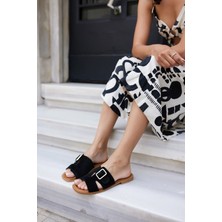 Angelina Jones Mezzo Kadın Kahve Suet Toka Detay Terlık