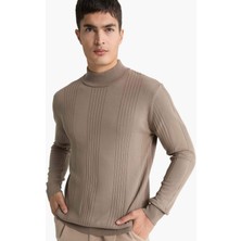 DeFacto Standart Fit Balıkçı Yaka Triko Kazak F4459AX25AU