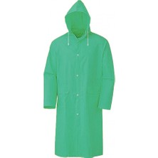 Kapşonlu Cepli Lüx Yağmurluk Haki Yeşil  Standart Beden 2xl