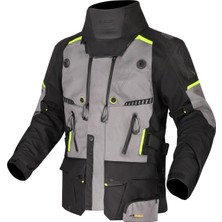 Ls2 Apollo 4 Mevsim Motosiklet Montu Siyah-Gri-Neon Sarı