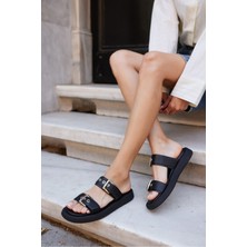 Angelina Jones Zalessi Kadin Kahve Gercek Deri Terlik