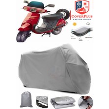 Autozel Honda Kinetic Dx Motor Brandası Gri Motorsiket Brandası Motor Örtüsü Çadır Su Geçirmez Motosiklet Kılıfı Motor Brandası