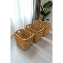 Digithome 3’lü Naturel Dikdörtgen Organizer Sepet - PNL-PH13 S/3