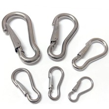 Goldsea Marine Sustalı Karabina Kilit Paslanmaz Krom 4mm 4X53 mm 5 Adet