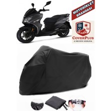 Autozel Sym Jet 14 200I Abs Motor Brandası Siyah Motorsiket Brandası Motor Örtüsü Çadır Su Geçirmez Motosiklet Kılıfı Motor Brandası