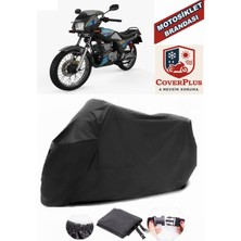 Autozel Yamaha  Rx-Z Motor Brandası Siyah Motorsiket Brandası Motor Örtüsü Çadır Su Geçirmez Motosiklet Kılıfı Motor Brandası