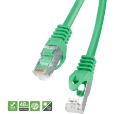 Ercontec ERFNW-MS88A-01GPUR ,METAL/RJ45-8P8C Yeşil/1mt Blendajlı Cat6 Ethernet Kablo