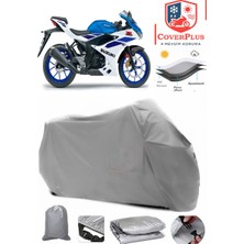 Autozel Suzuki Gsx-R 125 Motor Brandası Gri Motorsiket Brandası Motor Örtüsü Çadır Su Geçirmez Motosiklet Kılıfı Motor Brandası