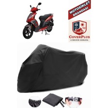 Autozel Mondial 150 Mash Motor Brandası Siyah Motorsiket Brandası Motor Örtüsü Çadır Su Geçirmez Motosiklet Kılıfı Motor Brandası