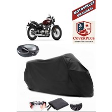 Autozel Triumph Speedmaster Motor Brandası Siyah Arka Çanta Uyumlu Motorsiket Brandası Motor Örtüsü Çadır Su Geçirmez Motosiklet Kılıfı Motor Brandası