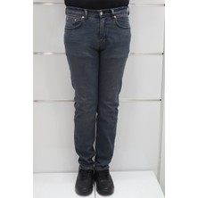 Denim Cartel Fistan Store Erkek Lacivert Yüksek Bel Rahat Kesim Boru Paça Jean Pantolon