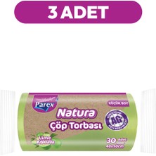 Parex Natura Çöp Torbası Küçük Boy 30'lu 40 x 50 cm Üçlü Paket