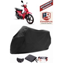 Autozel Arora Ar 50-50 Kasırga Motor Brandası Siyah Motorsiket Brandası Motor Örtüsü Çadır Su Geçirmez Motosiklet Kılıfı Motor Brandası